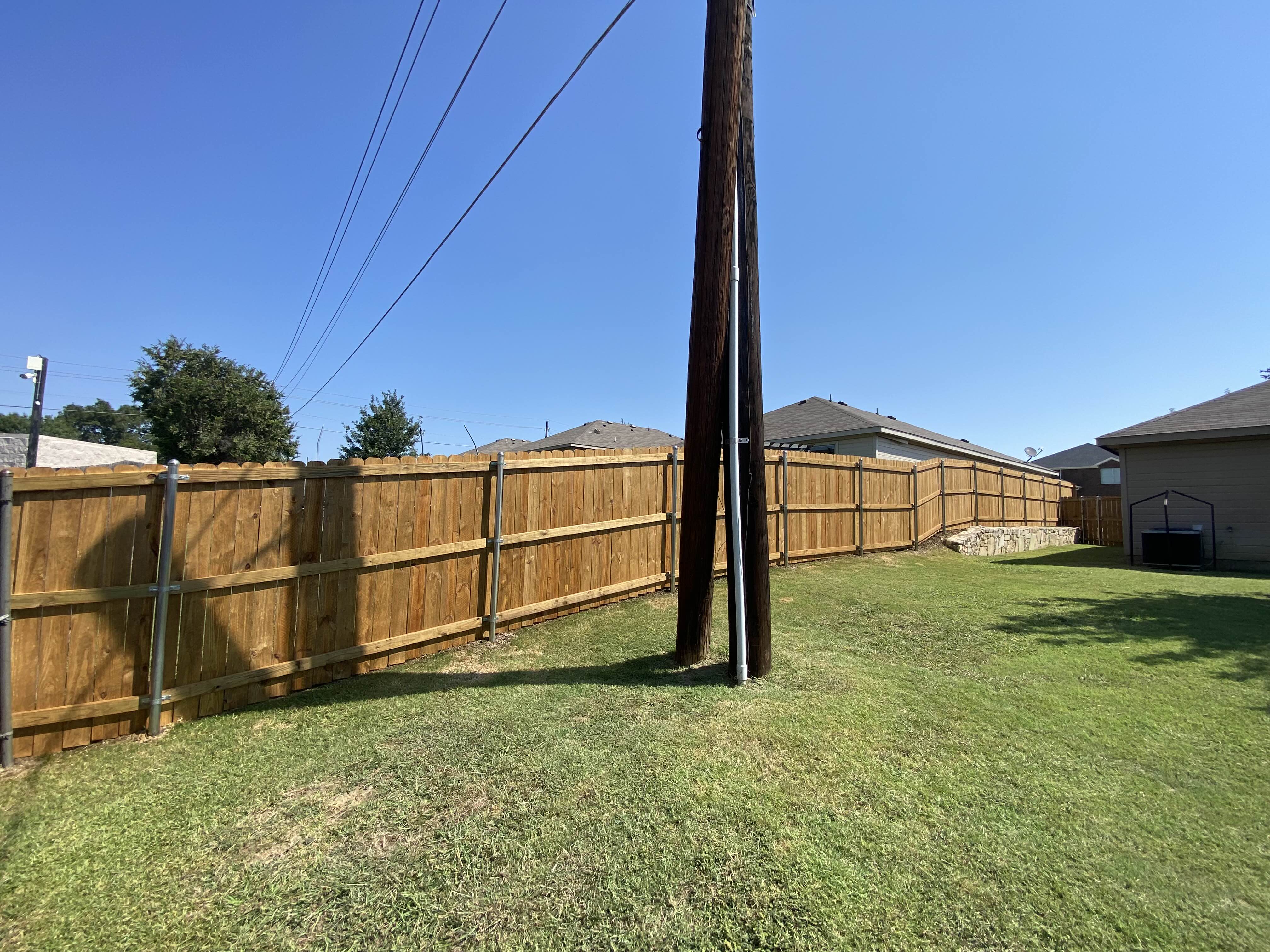 Fence Project Completion (After)