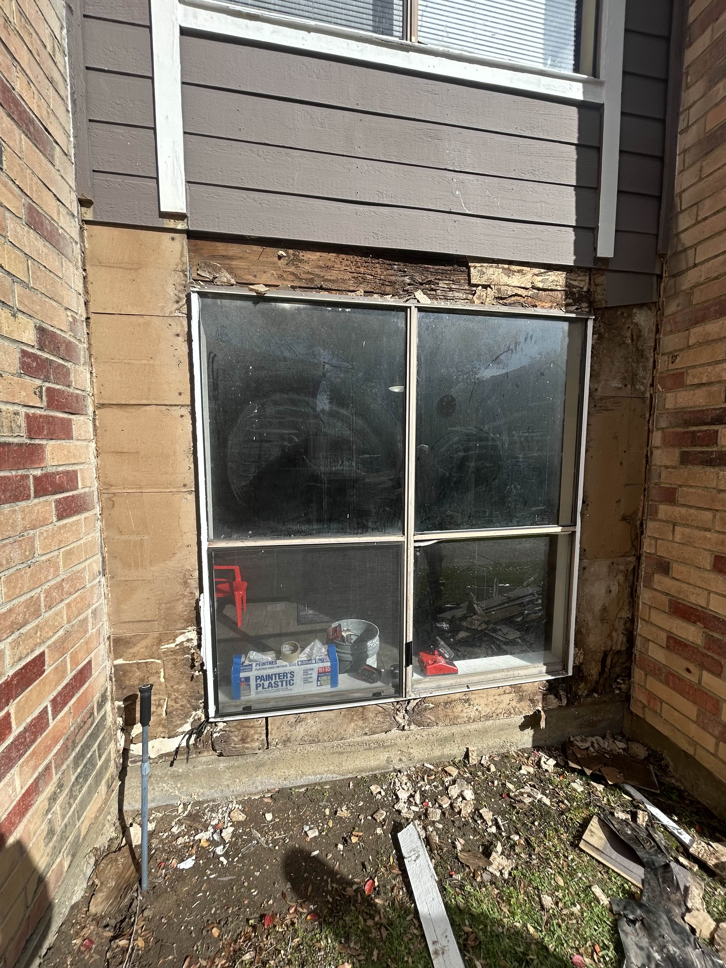 Wall Siding Installation (Before)